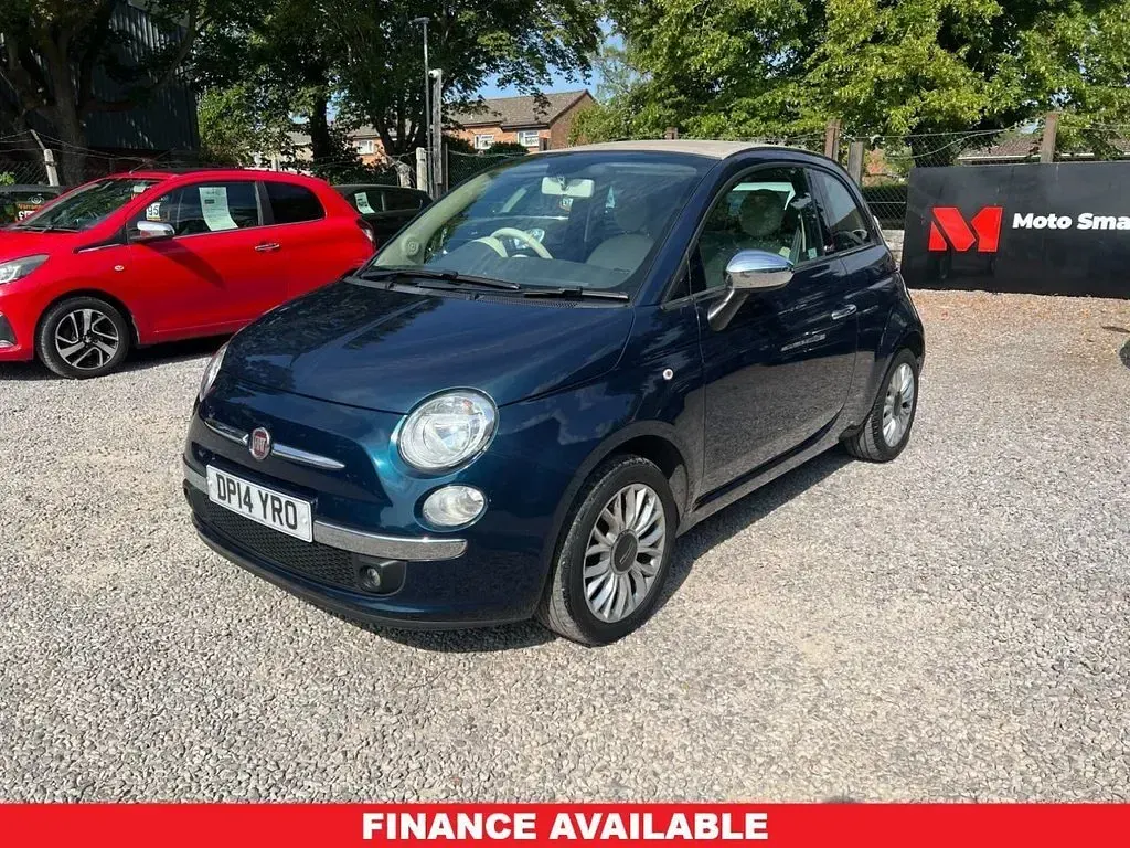 Used Fiat 500C Lounge 85 HP (62 kW) 2014 Blue Cabriolet