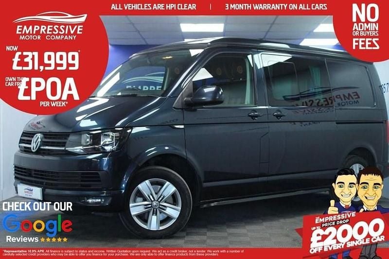 Blue Used 2019 VW T6.1 Highline Van | £36,999 - Image 1/4