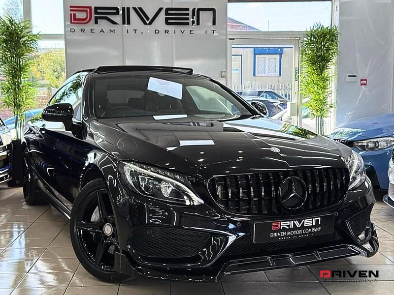 Black Used 2016 Mercedes C300 AMG Line Premium Coupe | £18,950 - Image 1/4