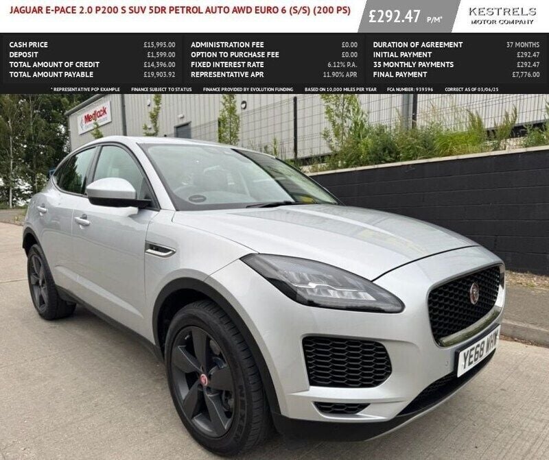 Silver Used 2018 Jaguar E-Pace S SUV | £15,995 (Good price) - Image 1/4