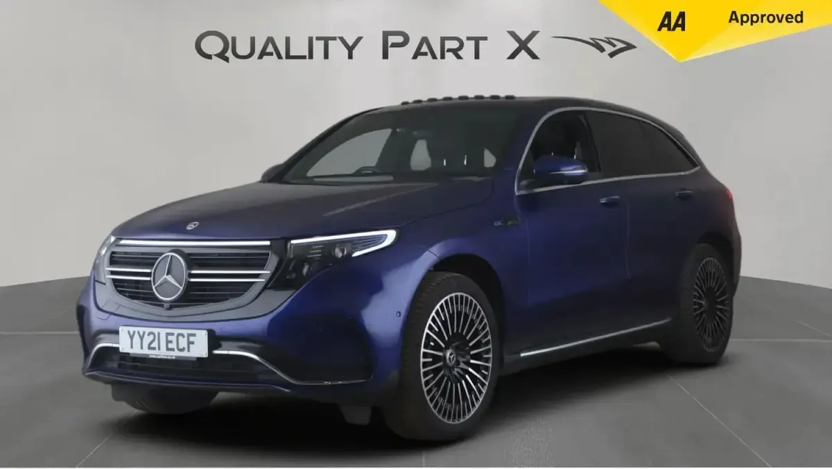 Used Mercedes EQC400 AMG line 300 kW (408 HP) 2021 Blue SUV
