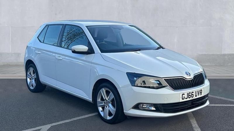 Used Skoda Fabia SE L 110 HP (80 kW) 2016 Moon white metallic