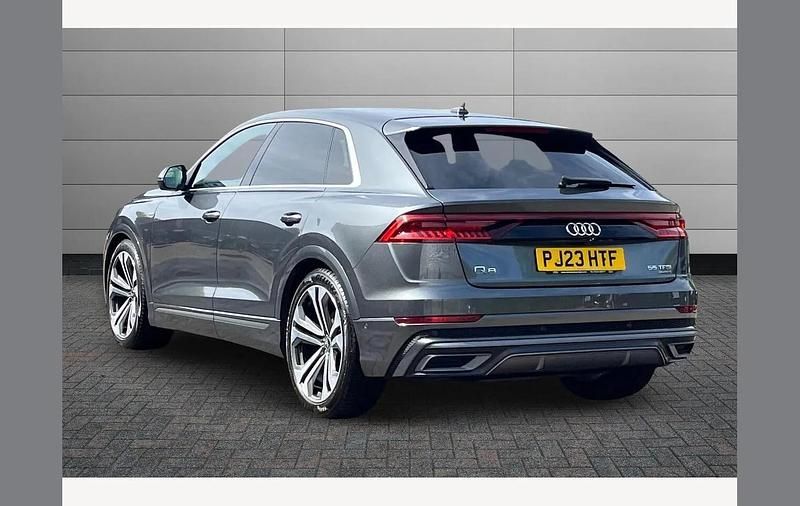 Begagnad Audi Q8 S-Line 340 HK (250 kW) 2023 Grå SUV