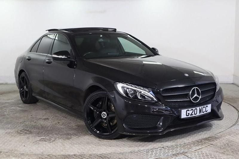 Used Mercedes C200 AMG line 2015 Black Sedan