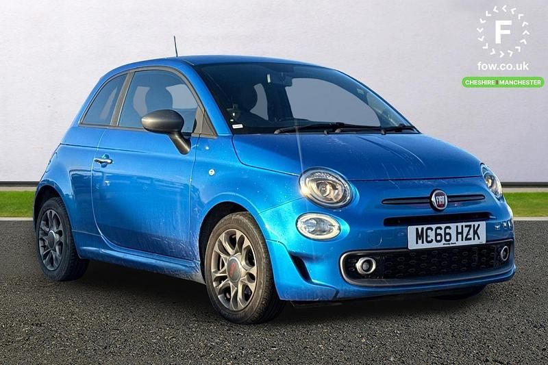 Used Fiat 500 S 69 HP (50 kW) 2017 Blue Hatchback