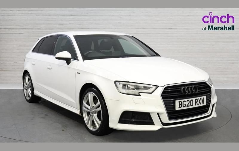 Used Audi A3 S-Line 147 HP (108 kW) 2020 White Hatchback