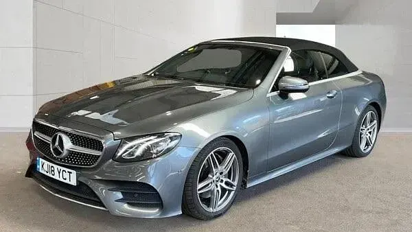 Used Mercedes E220 AMG Line Premium 194 HP (142 kW) 2018 Grey Cabriolet