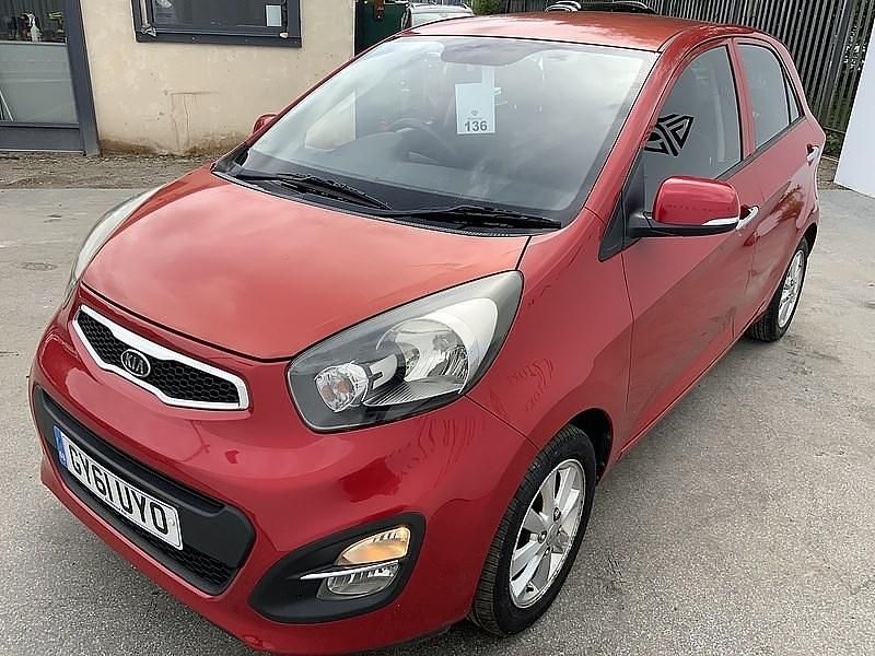 Used Kia Picanto 85 HP (62 kW) 2011 Red Hatchback