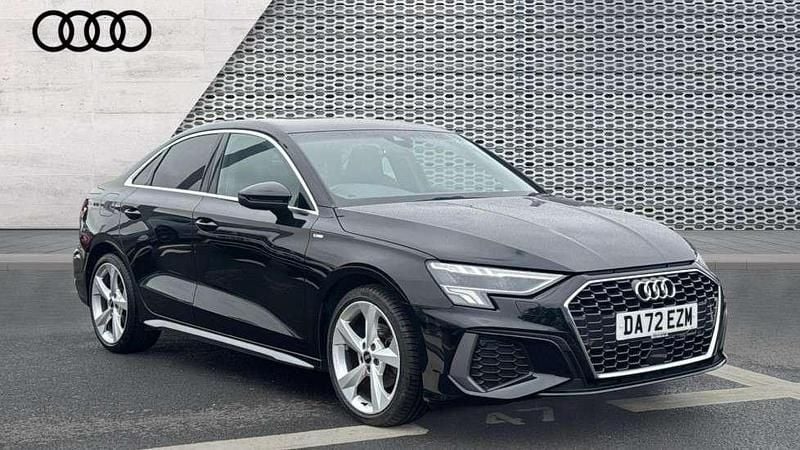 Black Used 2022 Audi A3 S-Line Sedan | £19,219 (Fair price) - Image 1/4