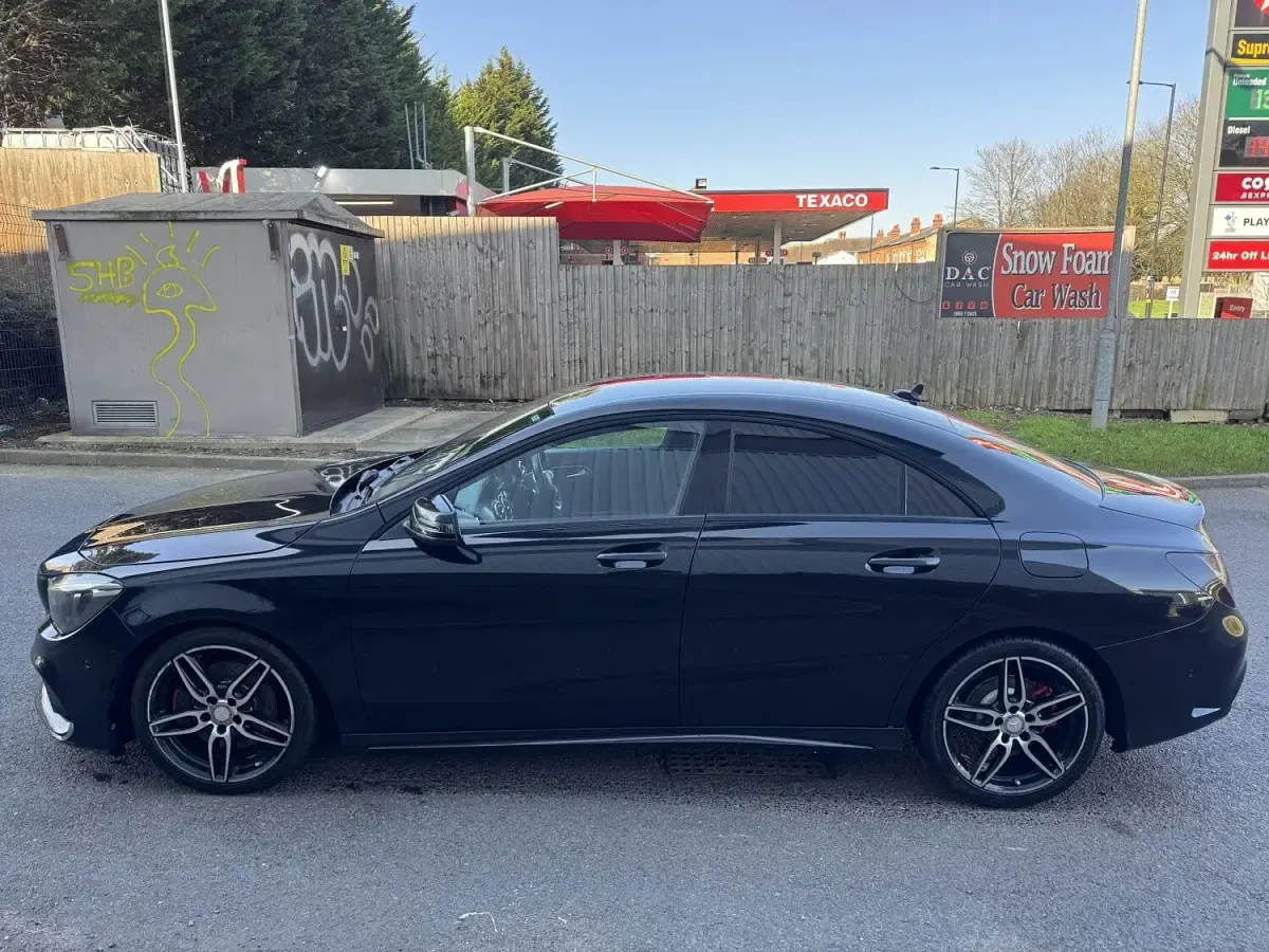 Used Mercedes CLA220 AMG line 177 HP (130 kW) 2016 Black Sedan