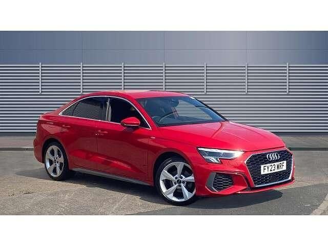 Red Used 2023 Audi A3 S-Line Sedan | £24,645 (Fair price) - Image 1/4