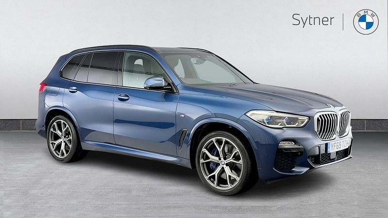 Blue Used 2019 BMW X5 M Sport SUV | £36,000 (Fair price) - Image 1/4