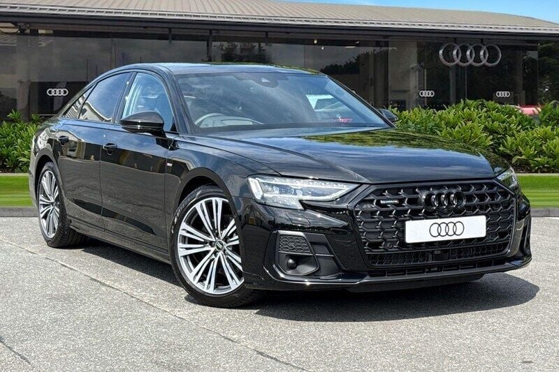 Black New 2025 Audi A8 Black Edition Sedan | £79,995 - Image 1/4