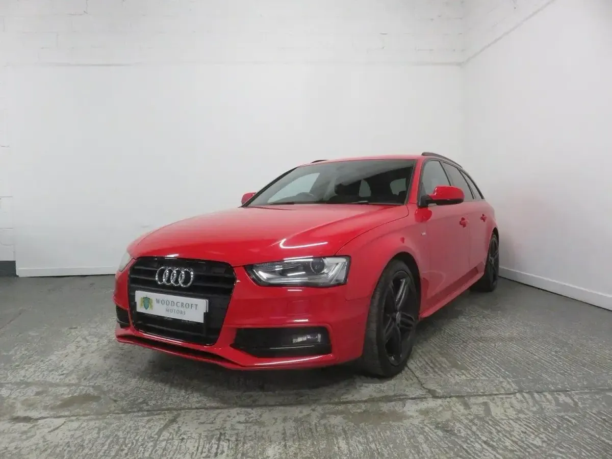 Used Audi A4 Black Edition 177 HP (130 kW) 2014 Red Estate