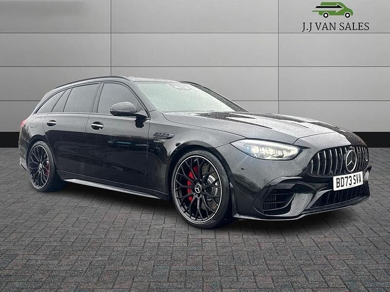 Black Used 2023 Mercedes C63S AMG Premium Plus Estate | £61,995 - Image 1/4