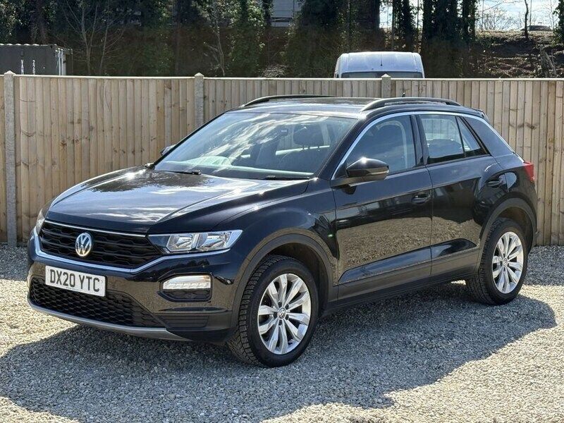 Black Used 2020 VW T-Roc SE SUV | £14,300 (Good price) - Image 1/4