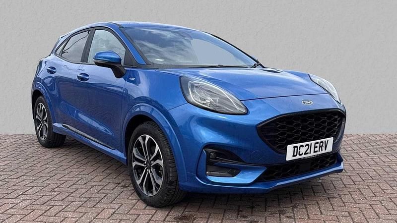 Blue Used 2021 Ford Puma Gen-E ST-Line Hatchback | £14,330 (Good price) - Image 1/4