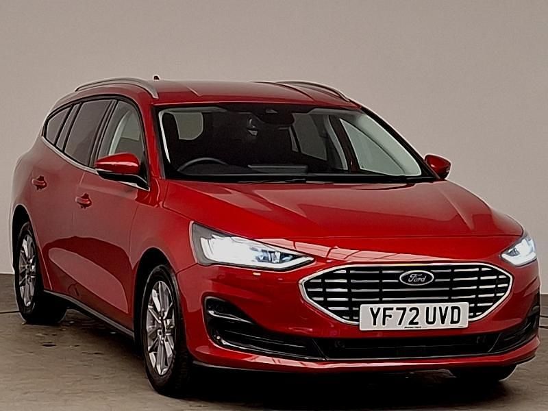 Red Used 2023 Ford Focus Titanium Estate | £18,498 (Fair price) - Image 1/4