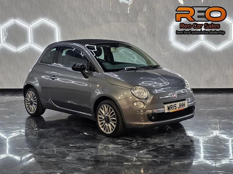 Used Fiat 500 69 HP (50 kW) 2015 Grey Cabriolet