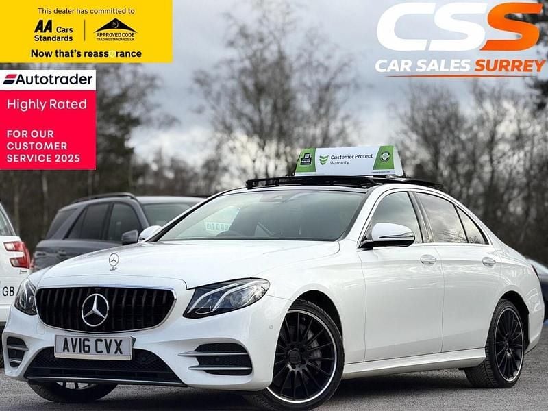 Used Mercedes E350 AMG line 2016 White Sedan