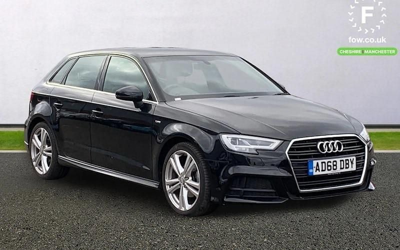 Used Audi A3 Sportback S-Line 116 HP (85 kW) 2019 Black Hatchback