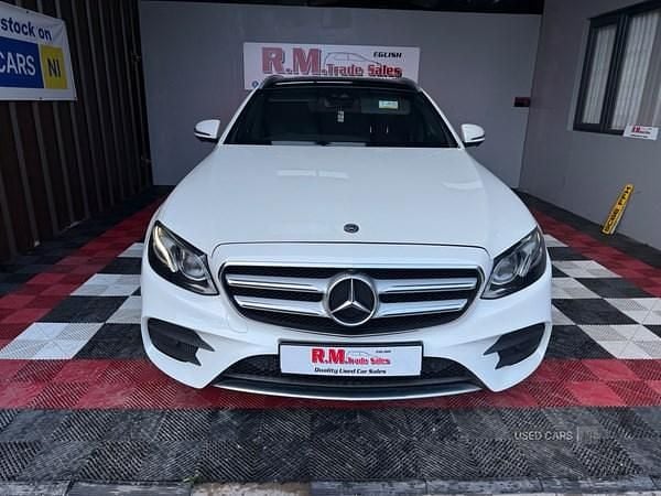 Used Mercedes E220 AMG line 2019 White Estate