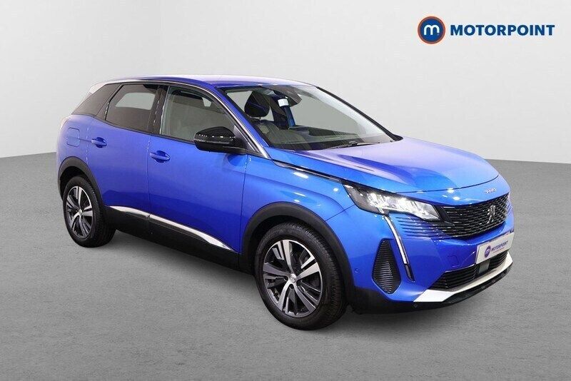 Blue Used 2022 Peugeot 3008 Allure Hatchback | £16,549 (Good price) - Image 1/4