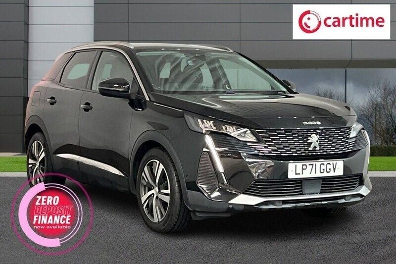 Black Used 2022 Peugeot 3008 Allure Premium SUV | £15,399 (Good price) - Image 1/3