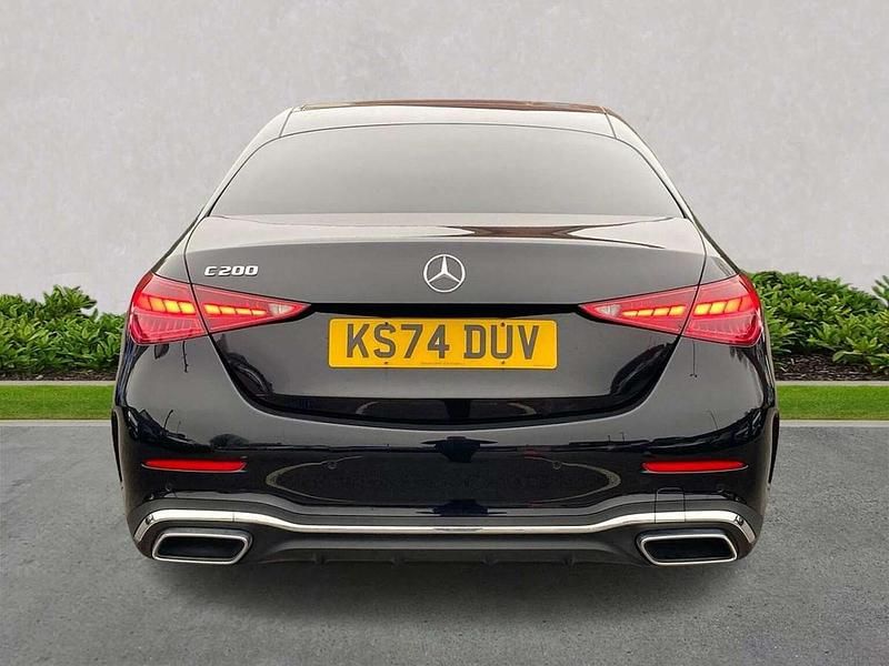 Used Mercedes C200 AMG line 204 HP (150 kW) 2024 Black Sedan