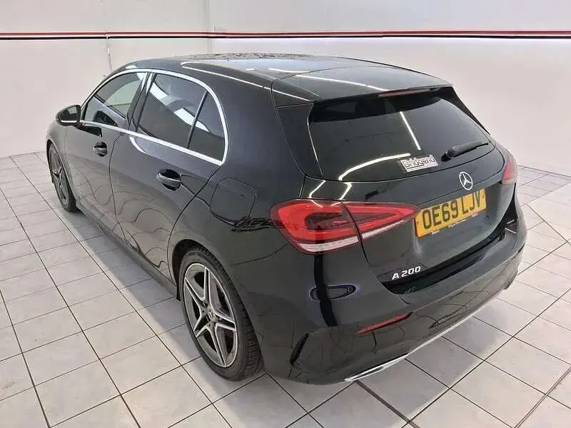 Used Mercedes A200 AMG line 163 HP (119 kW) 2019 Black Hatchback