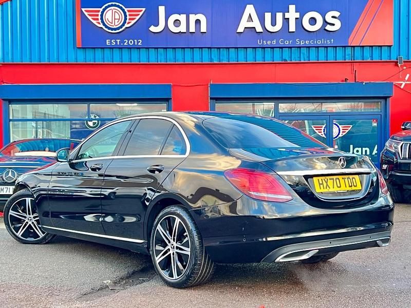 Used Mercedes C200 2020 Black Sedan
