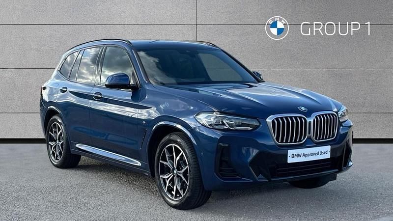 Blue Used 2022 BMW X3 M Sport SUV | £32,495 (Good price) - Image 1/4