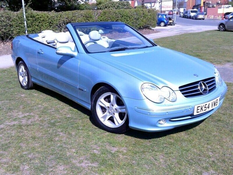 Blue Used 2004 Mercedes CLK320 Avantgarde Cabriolet | £2,495 (Good price) - Image 1/4