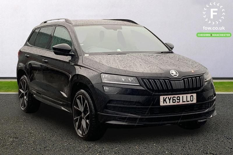 Black Used 2019 Skoda Karoq SportLine SUV | £17,399 (Fair price) - Image 1/3
