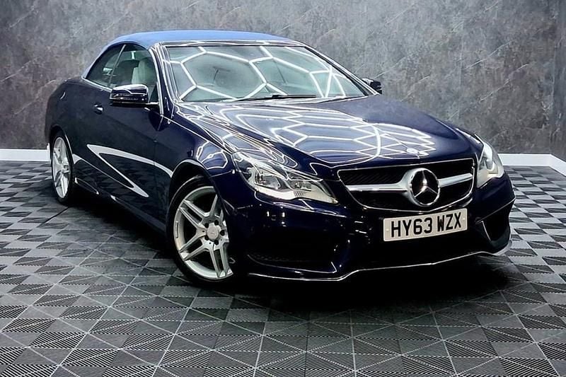 Used Mercedes E220 AMG 2013 Blue Cabriolet