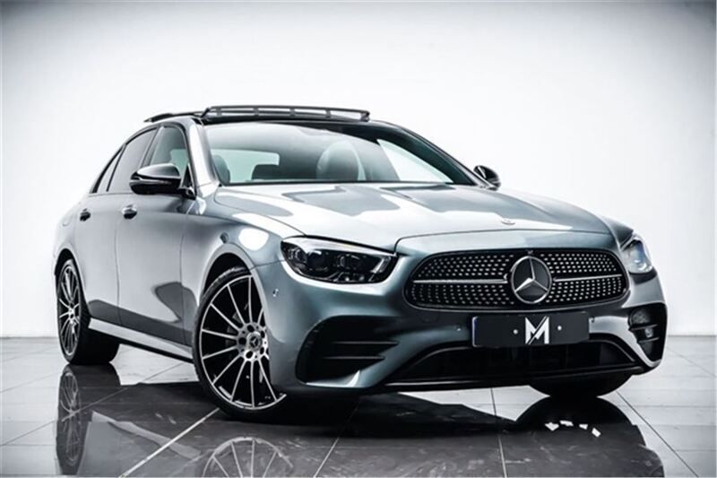 Grey Used 2021 Mercedes E220 AMG line Sedan | £35,495 - Image 1/4