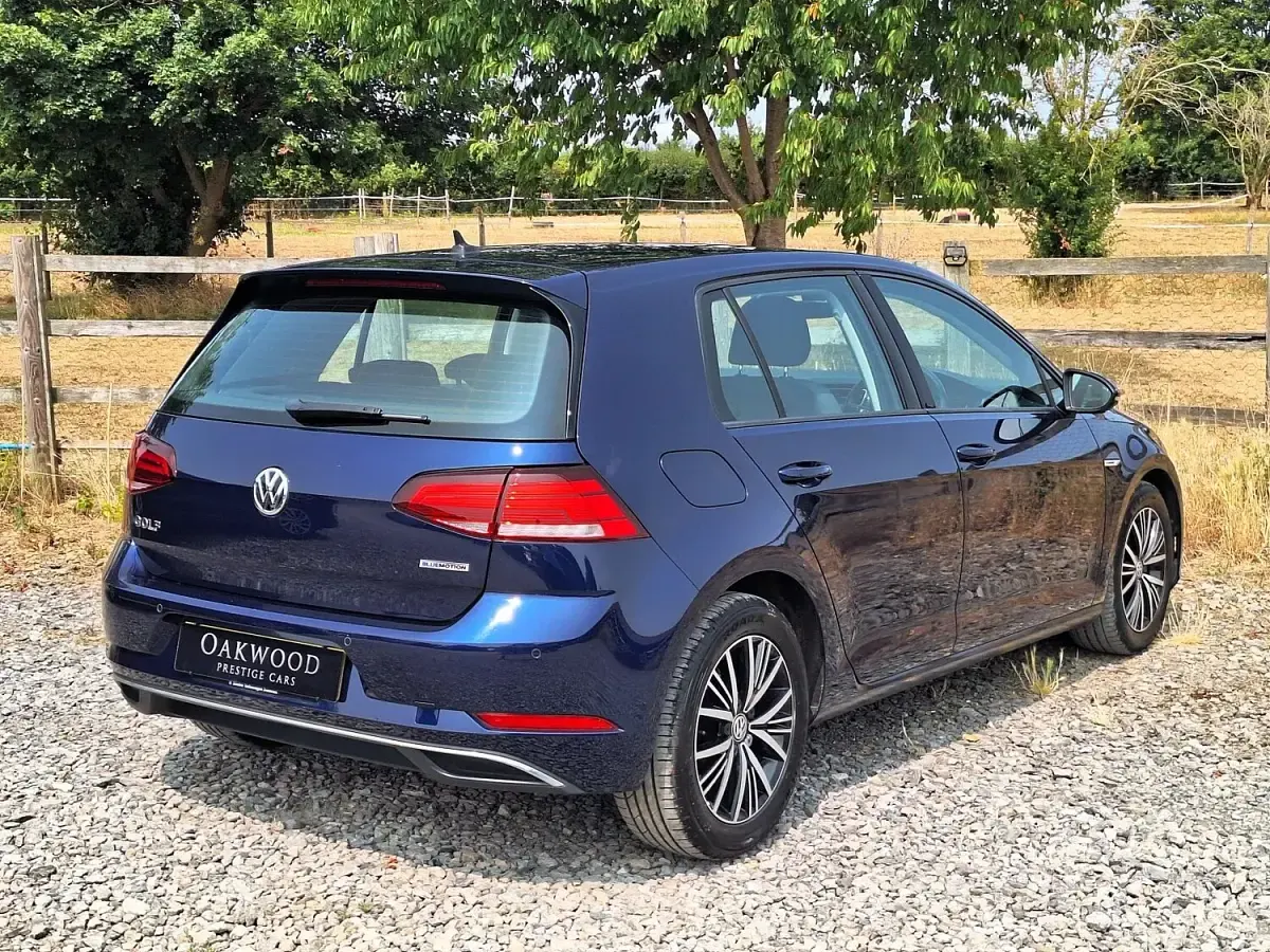 Used VW Golf VII SE 130 HP (95 kW) 2018 Blue Hatchback