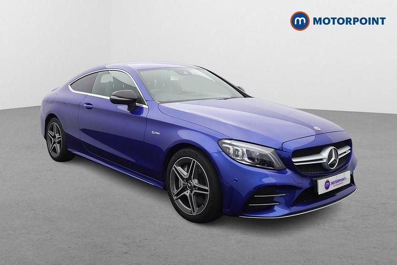 Blue Used 2023 Mercedes C43 AMG Premium Coupe | £37,649 (Good price) - Image 1/4