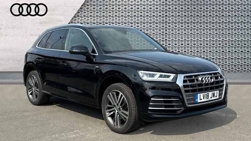 Black Used 2018 Audi Q5 S-Line SUV | £21,386 (Fair price) - Image 1/4