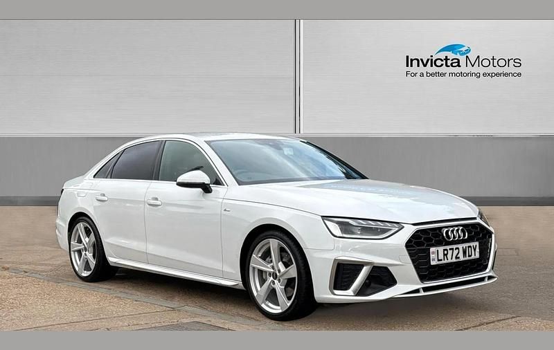 Used Audi A4 S-Line 204 HP (150 kW) 2022 White Sedan