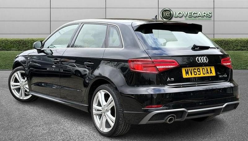 Used Audi A3 Sportback S-Line 116 HP (85 kW) 2019 Black Hatchback