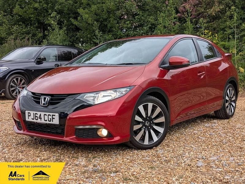 Red Used 2014 Honda Civic SE Hatchback | £10,995 (Fair price) - Image 1/3