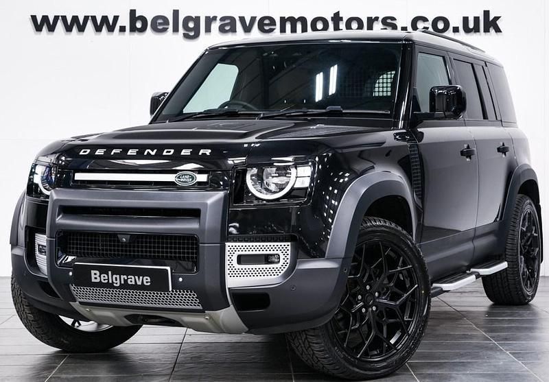 Santorini black metallic Used 2023 Land Rover Defender S SUV | £58,480 (Fair price) - Image 1/4