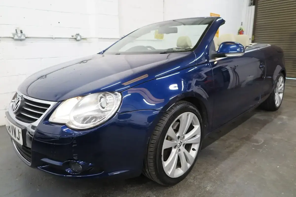Used VW Eos Sportline 140 HP (102 kW) 2008 Blue Cabriolet