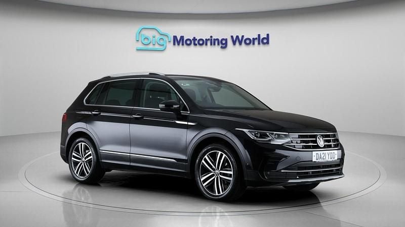 Black Used 2021 VW Tiguan Elegance SUV | £17,600 (Fair price) - Image 1/4