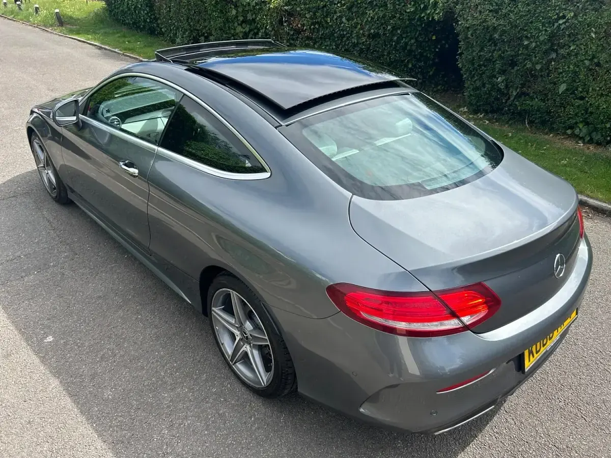 Used Mercedes C220 AMG line 2018 Grey Coupe
