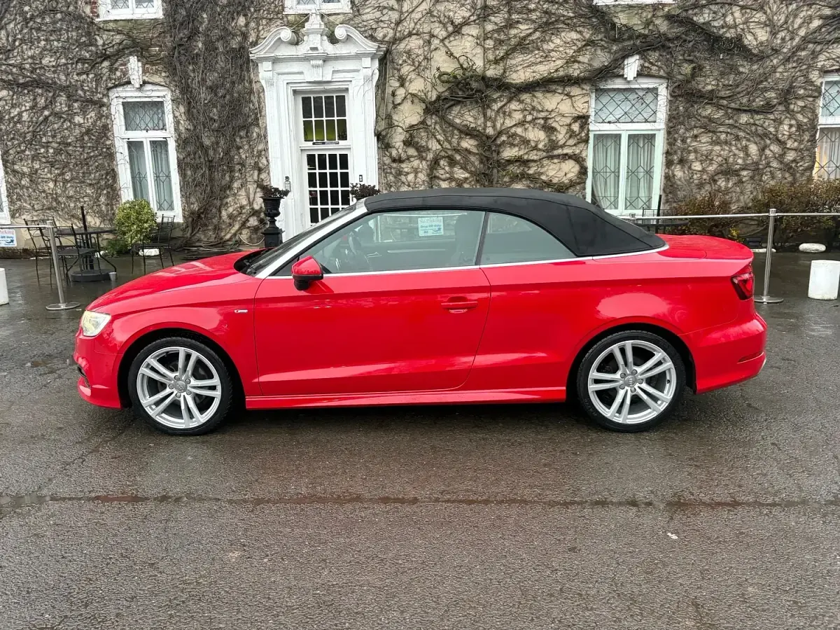 Used Audi A3 Cabriolet S-Line 150 HP (110 kW) 2015 Red Cabriolet