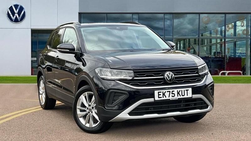 Deep black pearl New 2025 VW T-Cross Match SUV | £22,142 (Fair price) - Image 1/4