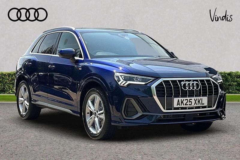 Blue Used 2025 Audi Q3 S-Line SUV | £34,940 (Fair price) - Image 1/3