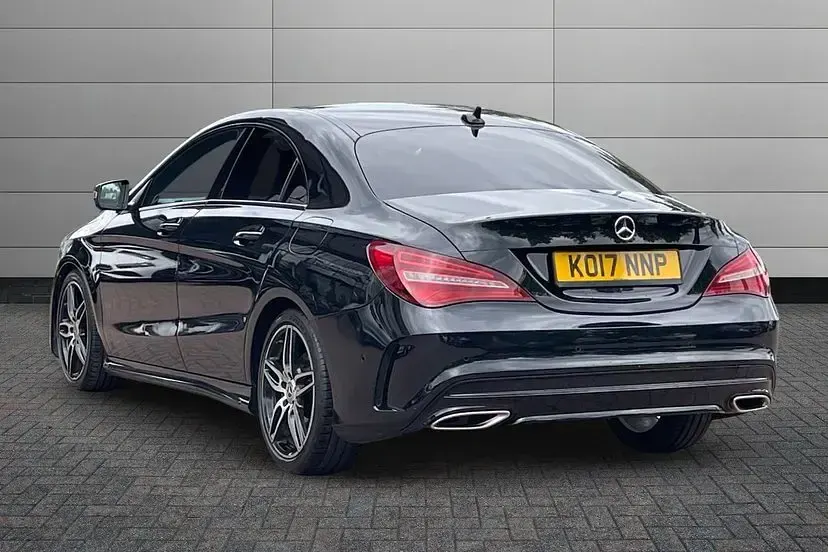 Used Mercedes CLA220 AMG line 177 HP (130 kW) 2017 Black Coupe